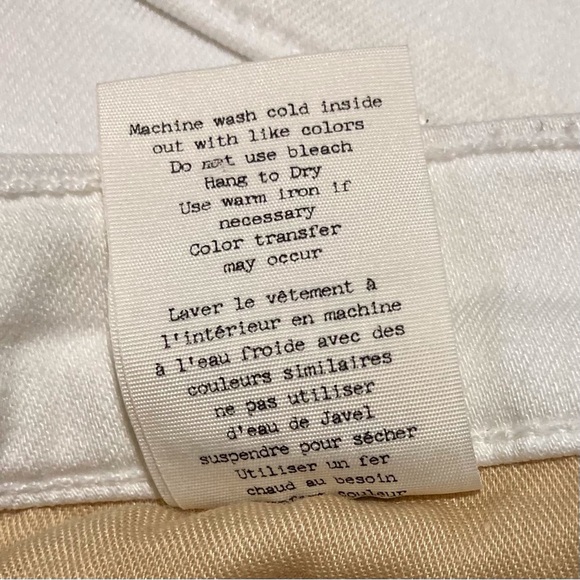 Rag & Bone White Skinny Distressed Jeans - Picture 10 of 16